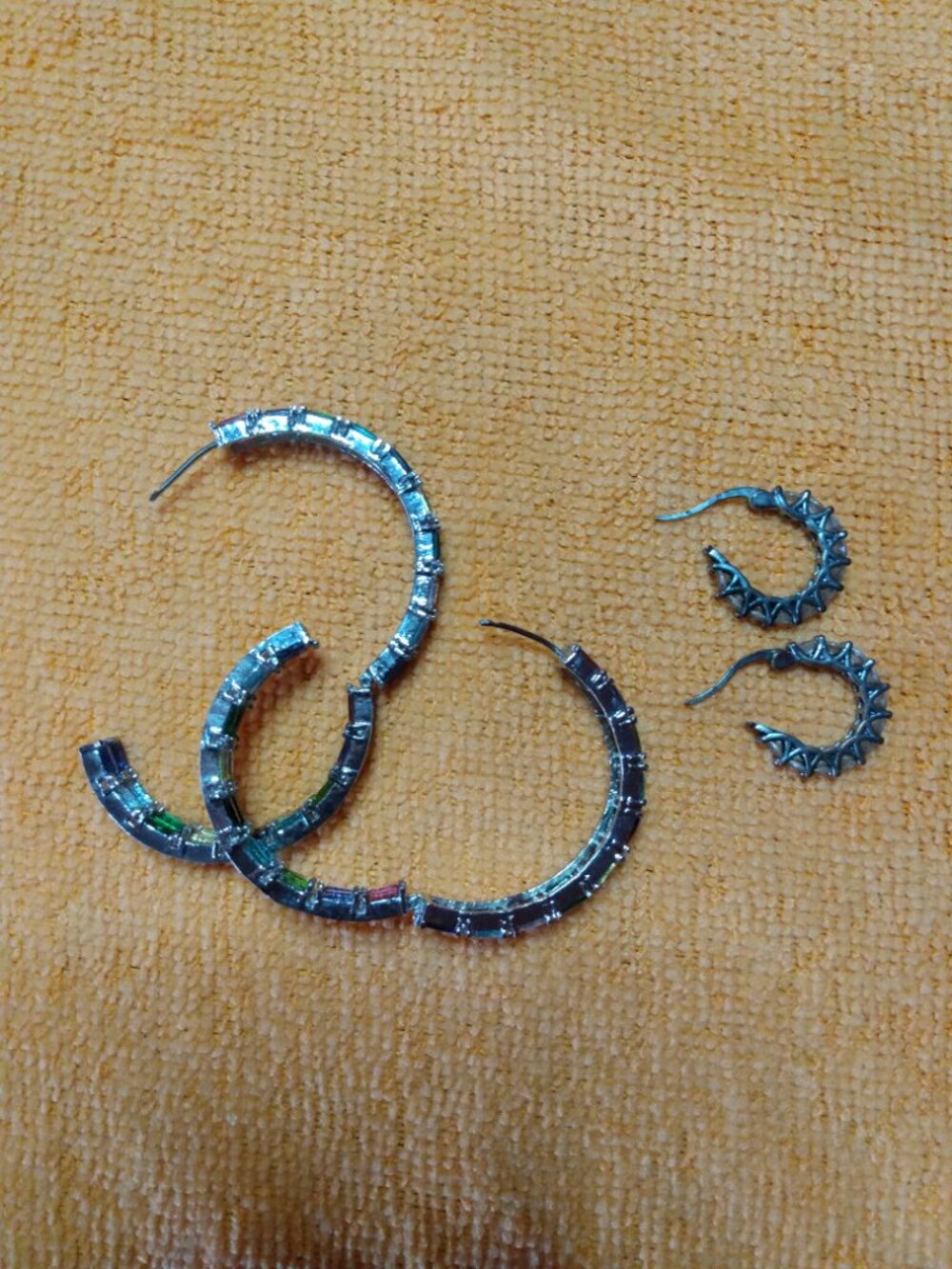 Pierced Crystal Earrings